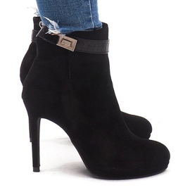 Bottes élégantes à talons hauts 1609-211 Noir le noir 1