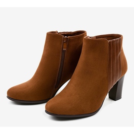 Boots femme en daim marron K93 brun 3
