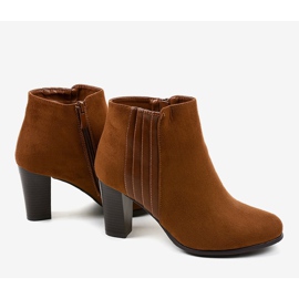 Boots femme en daim marron K93 brun 4