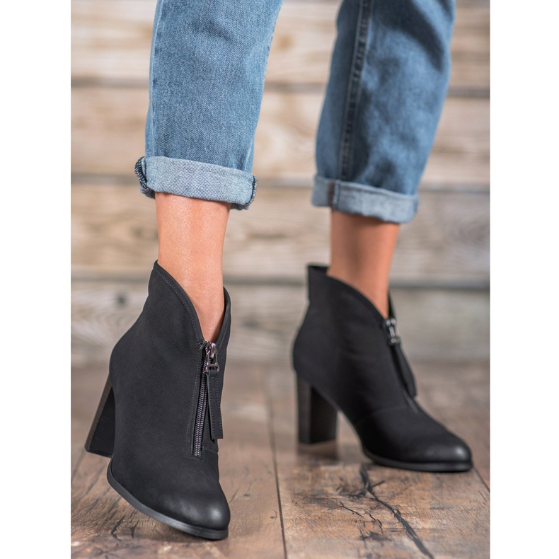 Bottes VINCEZA avec fermeture éclair noir 2