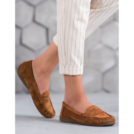 Sixth Sense Mocassins en daim brun 4