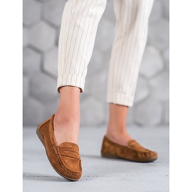 Sixth Sense Mocassins en daim brun 5