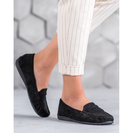 Sixth Sense Mocassins en daim le noir 1