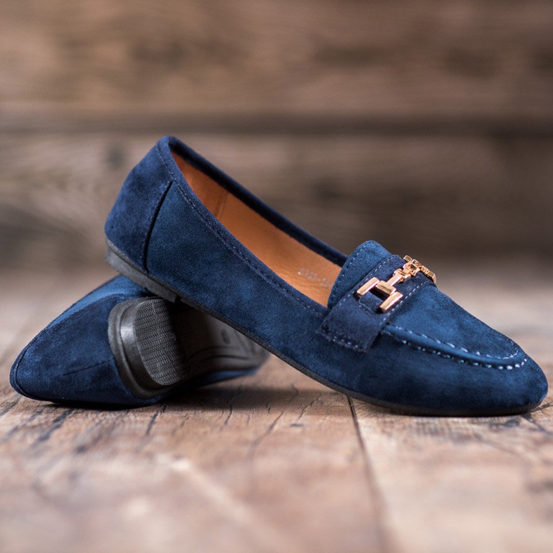 Abloom Seigneurs en daim avec ornement bleu 1