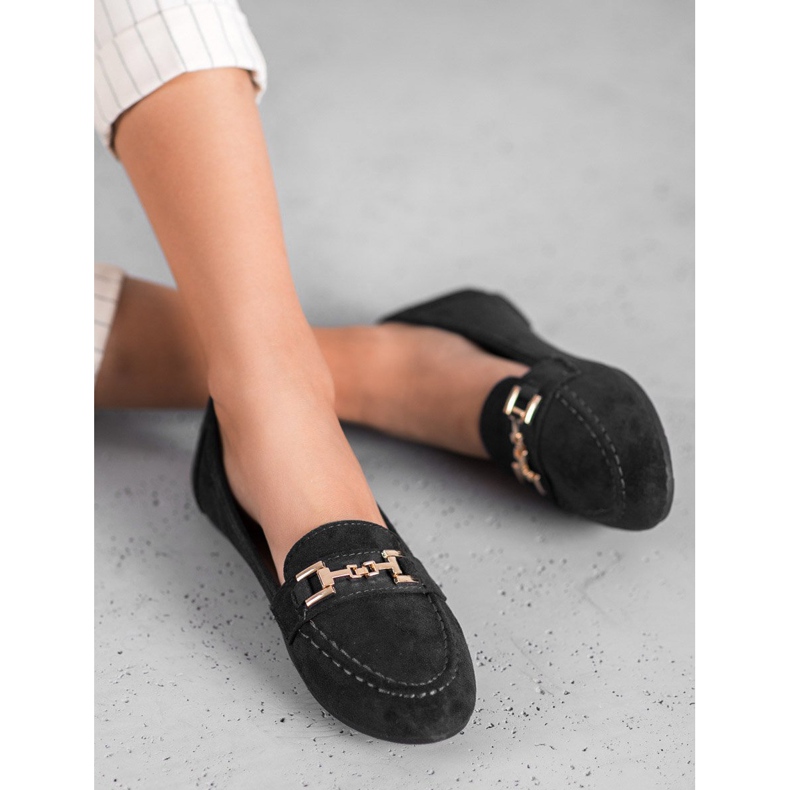 Abloom Seigneurs en daim avec ornement noir 1