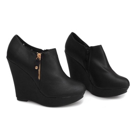 Bottes Compensées Sur Wedge B160 Noir le noir 1
