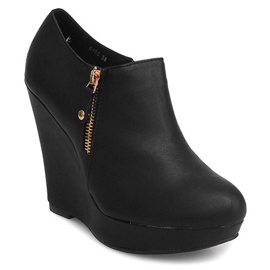 Bottes Compensées Sur Wedge B160 Noir le noir 3