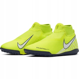 Nike Phantom Vsn Academy Df Tf M AO3269-717 chaussures de football jaune jaune 3