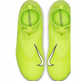 Chaussures de football Nike Phantom Vsn Academy Df FG / MG Jr AO3287-717 jaune jaune 1