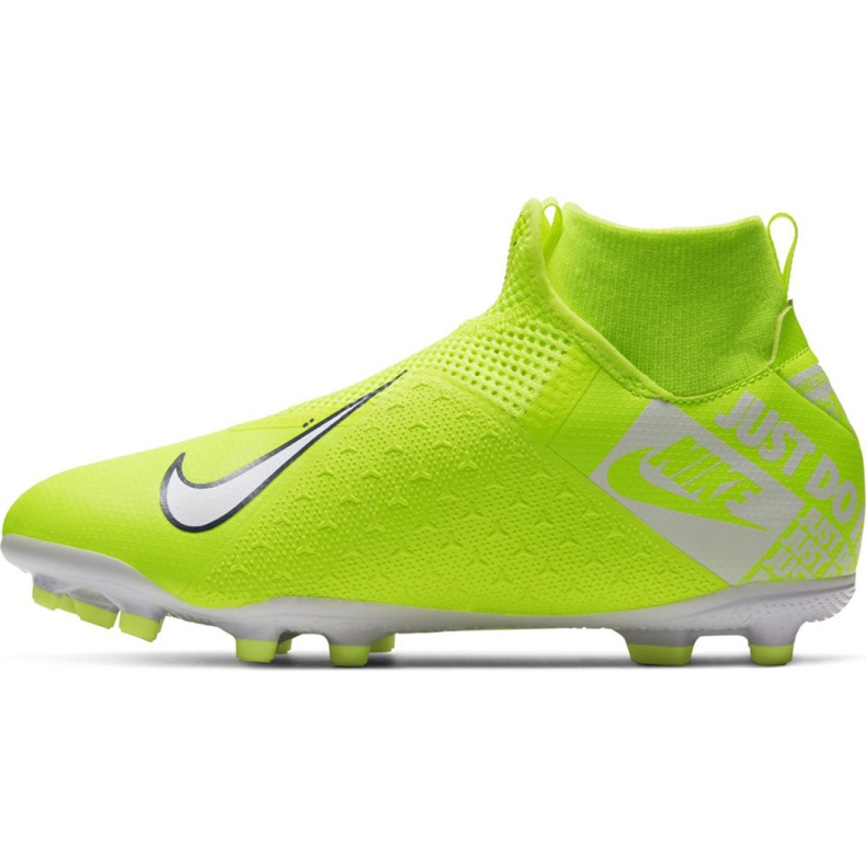 Chaussures de football Nike Phantom Vsn Academy Df FG / MG Jr AO3287-717 jaune jaune 2