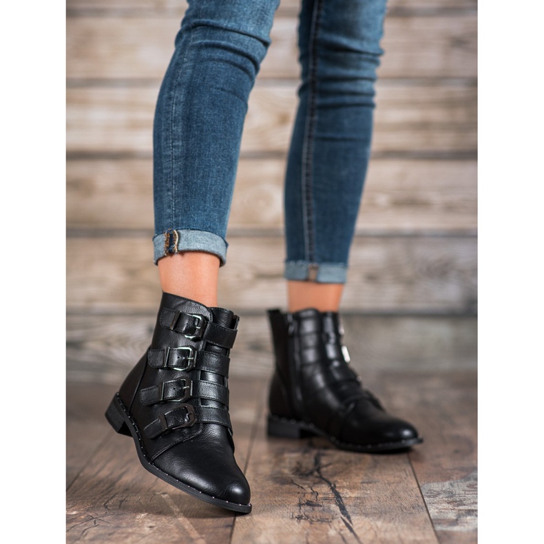 Cm Paris Bottes Avec Boucles noir 1