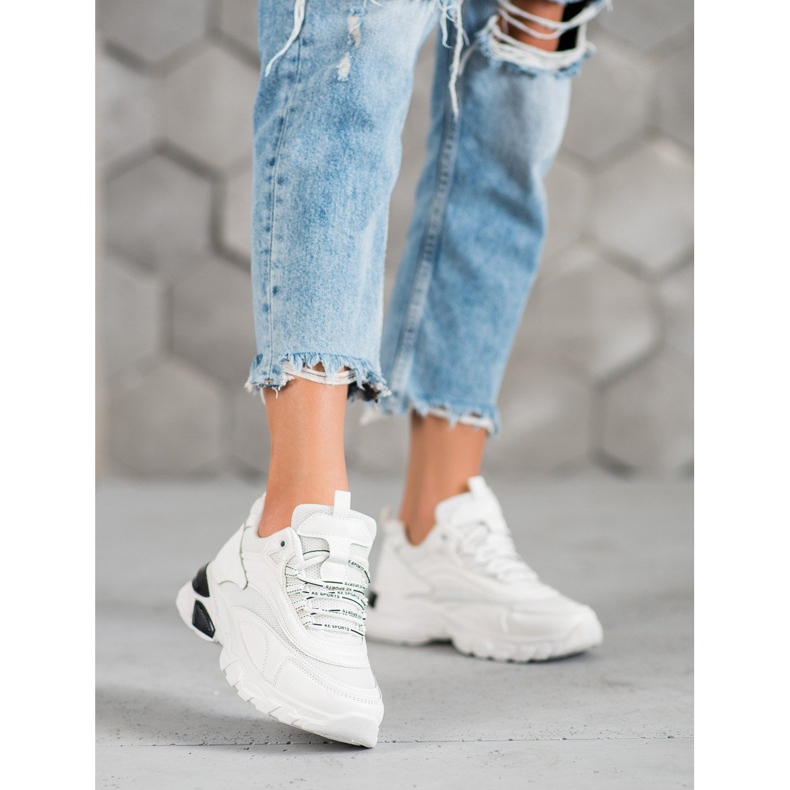 SHELOVET Baskets mode blanche 1