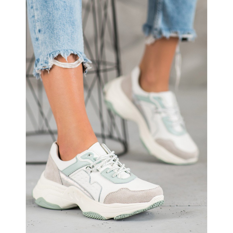 Vinceza Chaussures de sport à lacets gris 1