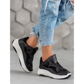 SHELOVET Baskets de sport noir 1