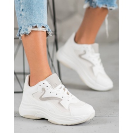 SHELOVET Baskets de sport blanc 1