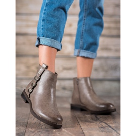 Forever Folie Bottes classiques avec décorations brun 3