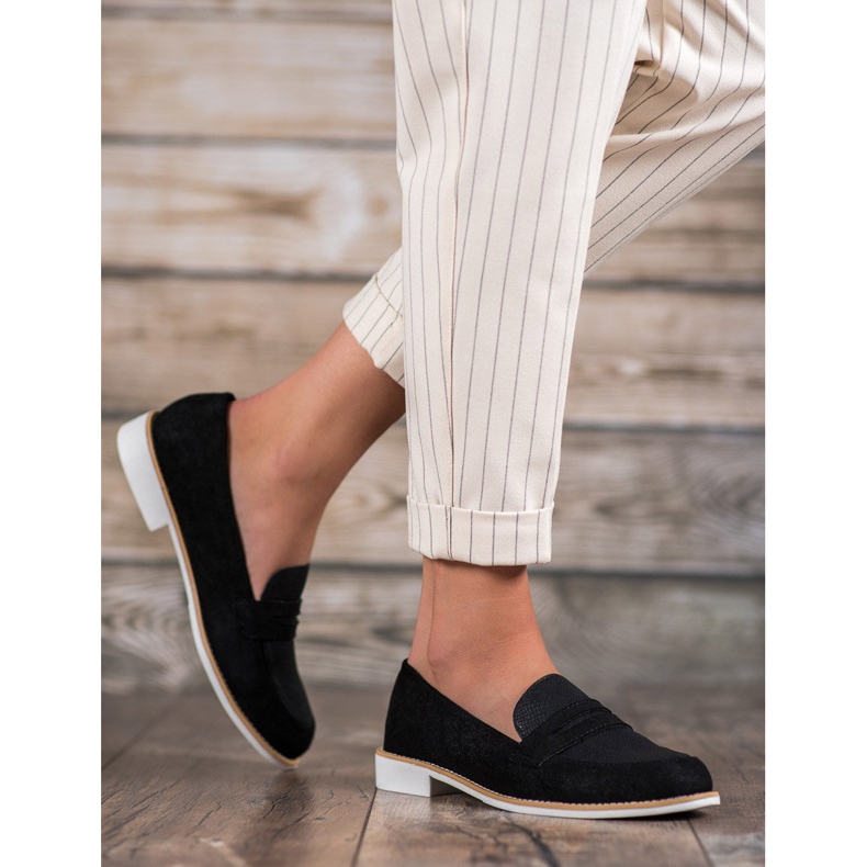 Bestelle Mocassins À Paillettes le noir 1