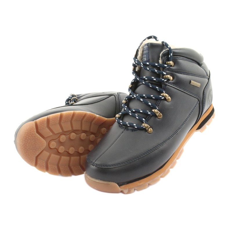 American Club Bottines à lacets ES39 marine bleu marine 4
