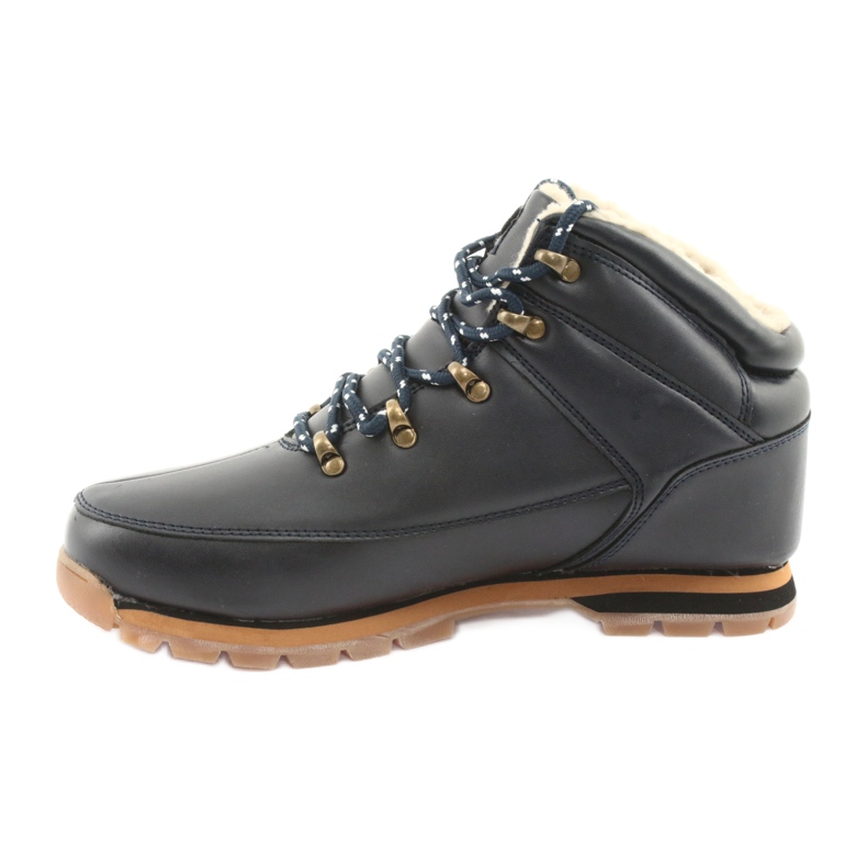 American Club Bottines à lacets ES39 marine bleu marine 2