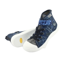 Chaussures pour enfants Befado 268Y071 bleu marine bleu gris 4