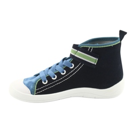 Chaussures pour enfants Befado 268Y066 bleu marine bleu vert 2