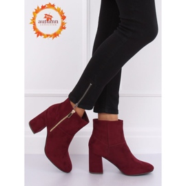 Bottines à talons, bordeaux 7759 Burdeos rouge 1