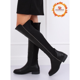 Bottes d'équitation à tige souple noir 17005A-128 Noir 1