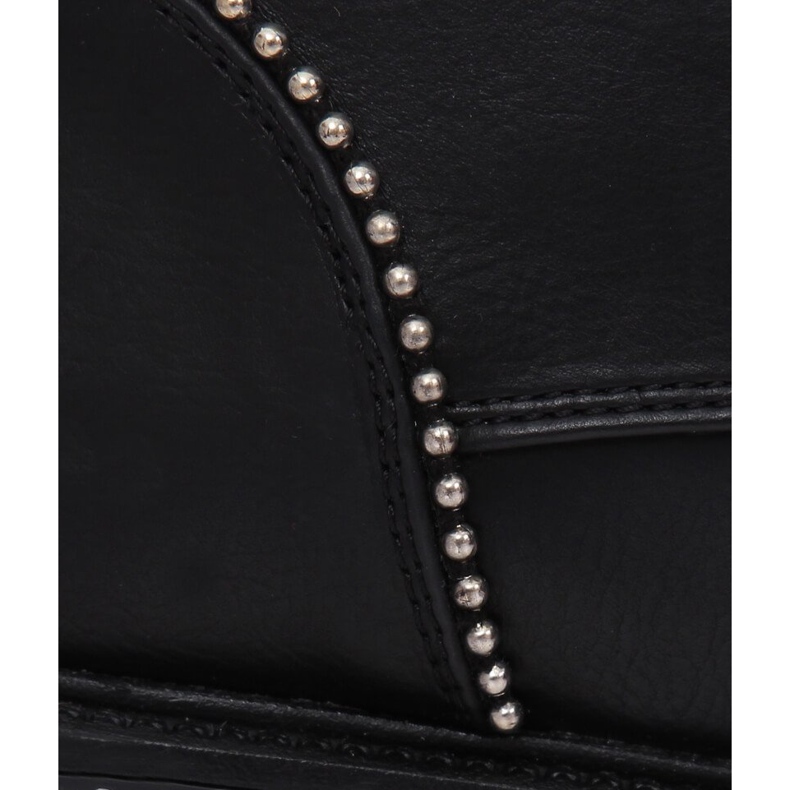 Bottines noires à lacets pour femmes C137 Black le noir 1