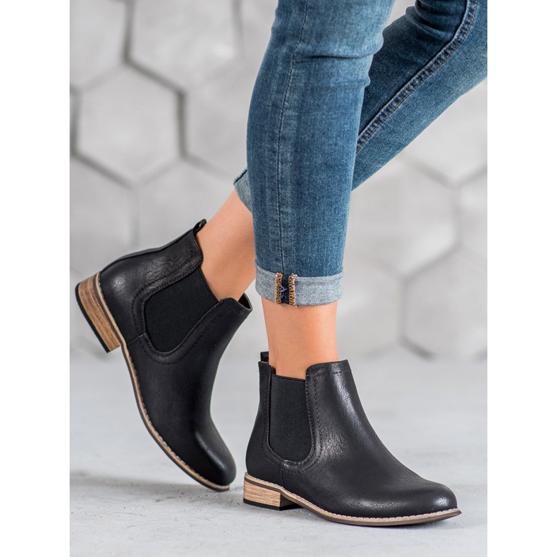 SDS Bottines Chelsea noires le noir 1