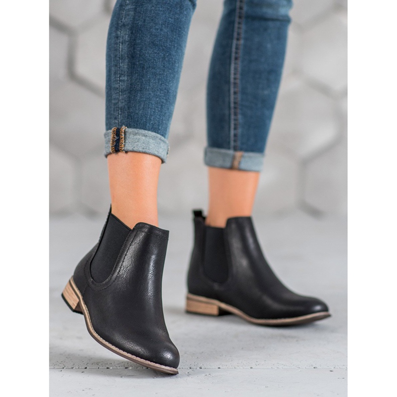 SDS Bottines Chelsea noires le noir 2