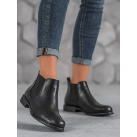 Small Swan Bottines Chelsea classiques le noir 1