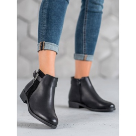 Abloom Bottes à talons plats le noir 3