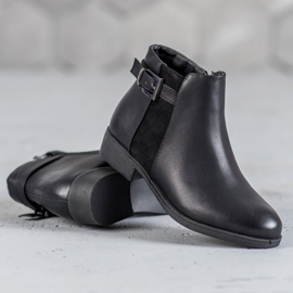 Abloom Bottes à talons plats le noir 2