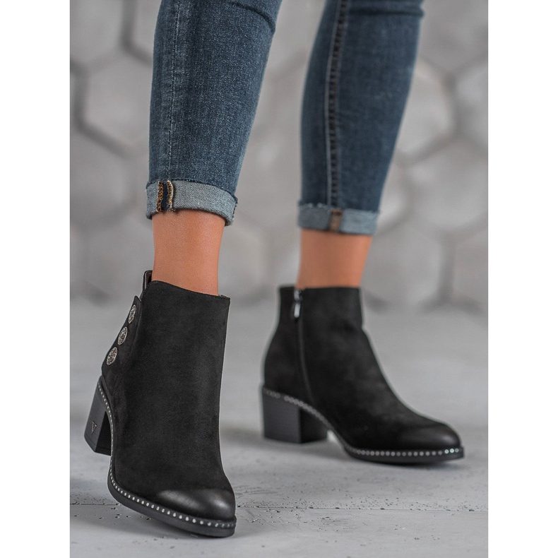 Bottes sur un poteau VINCEZA noir 1