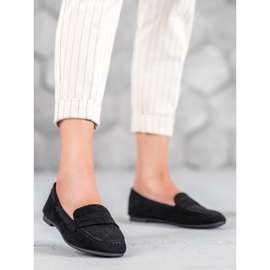 Cm Paris Mocassins en daim le noir 1