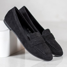 Cm Paris Mocassins en daim le noir 2