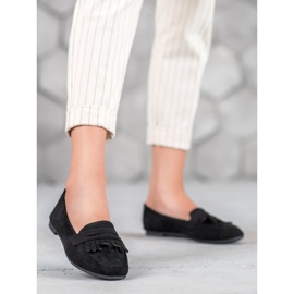 Nio Nio Mocassins en daim le noir 1