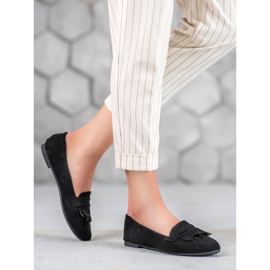 Nio Nio Mocassins en daim le noir 4