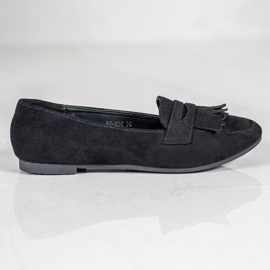 Nio Nio Mocassins en daim le noir 2