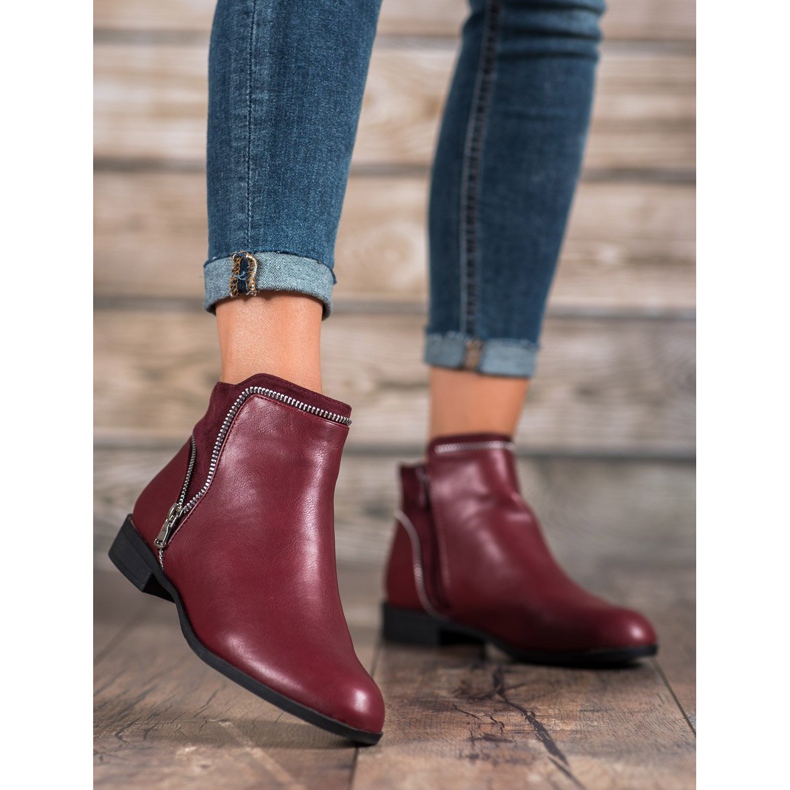 Anesia Paris Bottes femme bordeaux rouge 1 Anesia Paris Bottes femme bordeaux rouge 1