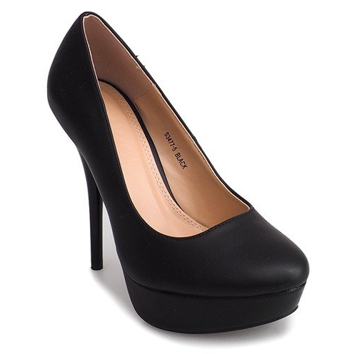 Escarpins Stilettos Sur La Plateforme S3477-5 Noir 1