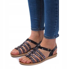 Sandales 3-8 Noir avec Brocart le noir 1