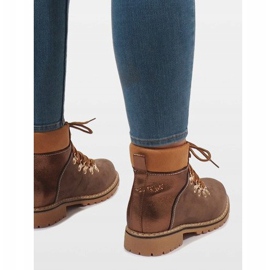 Boots femme daim camel BK-29 brun 5