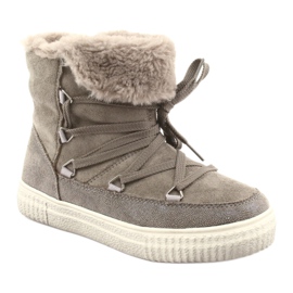 American Club Bottes Esquimaux Taupe beige 1