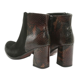Bottines Viper en daim Gamis 3808 brun le noir 4