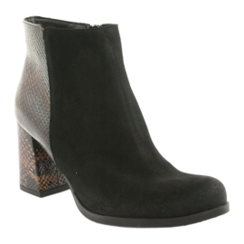 Bottines Viper en daim Gamis 3808 brun le noir 1