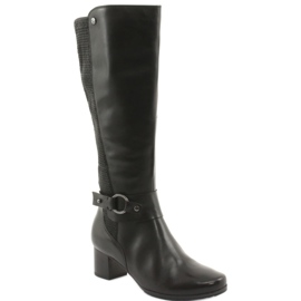 Caprice Boots stretch, largeur XL 25526 noir 1
