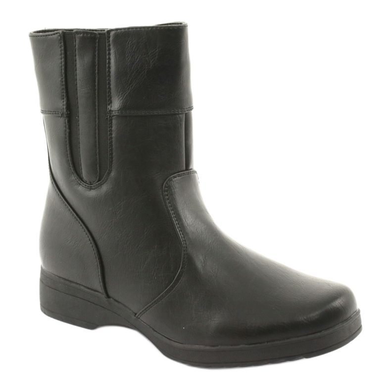 Atletico Bottes de coin isolées de fourrure noire le noir 1