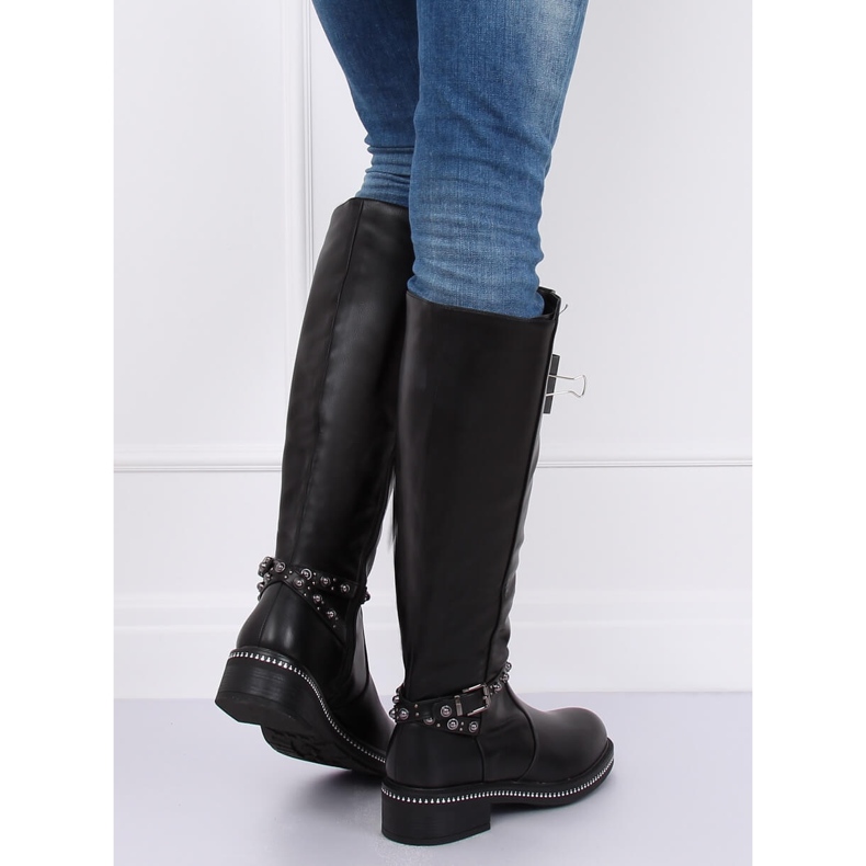 Bottes noires pour femmes 0-263 Noir 2