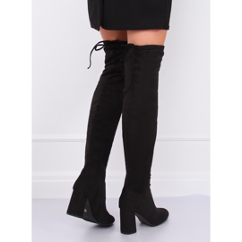 Bottines noires à talons PE239P Noir le noir 1